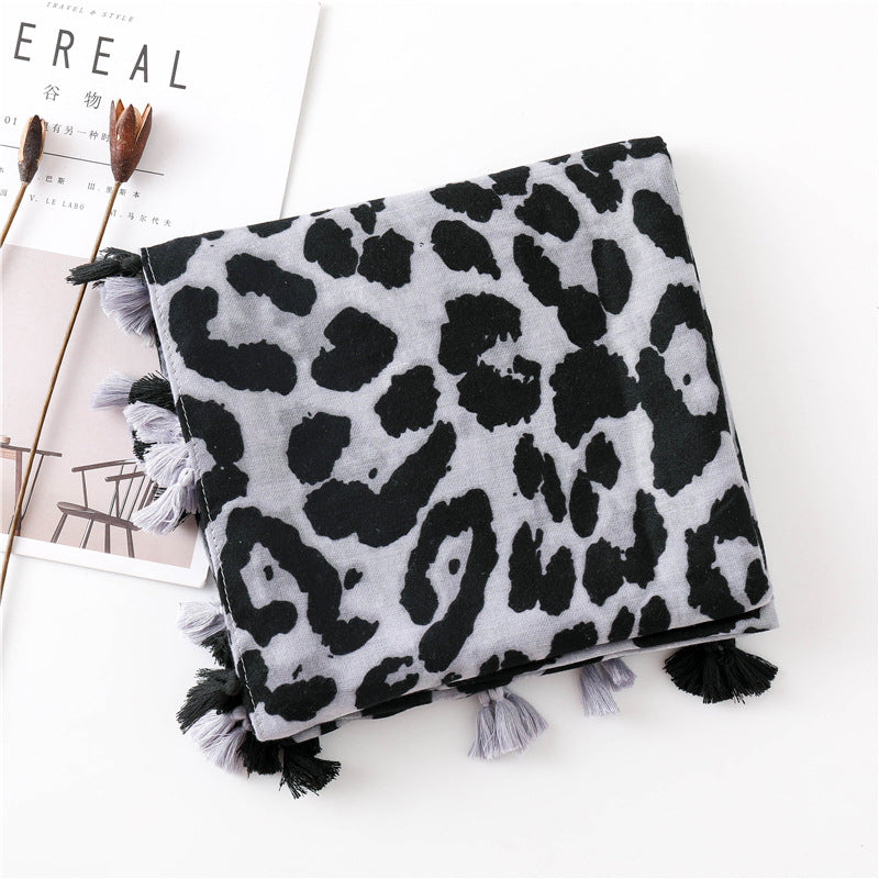 Classic Fashion Leopard Print Long Scarf