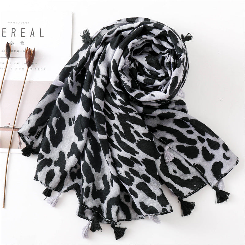 Classic Fashion Leopard Print Long Scarf