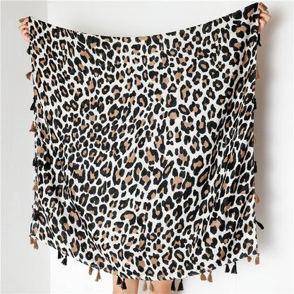 Klassiker Mode Leopard Print Long Schal