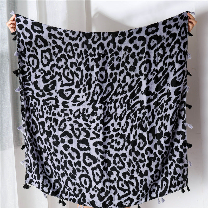 Klassiker Mode Leopard Print Long Schal