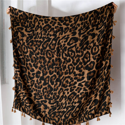 Classic Fashion Leopard Print Long Scarf