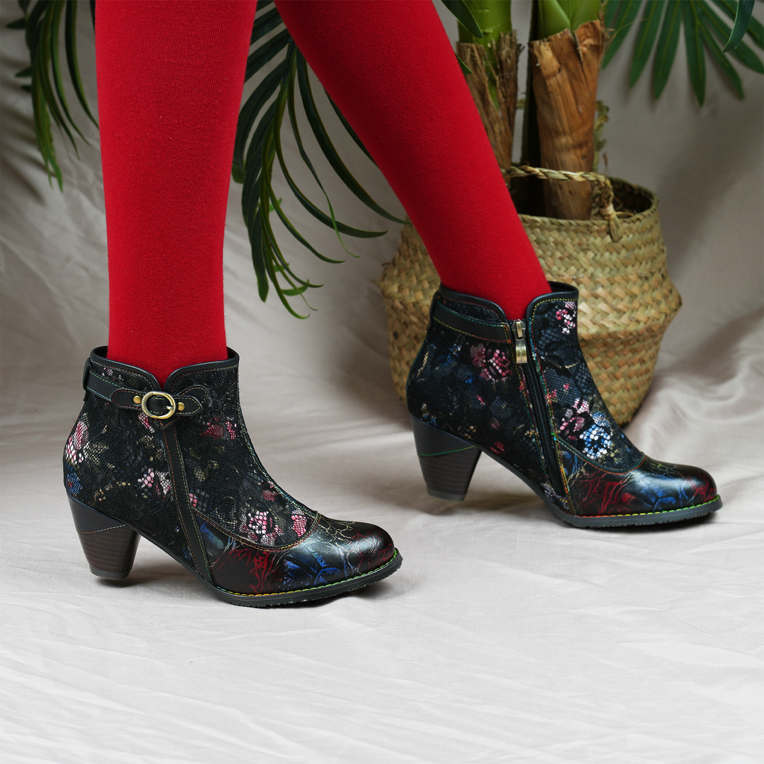Grace Midnight Lace Botkle Boots