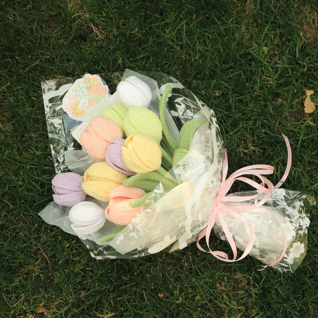 Handmade Knitted Tulip Bouquet