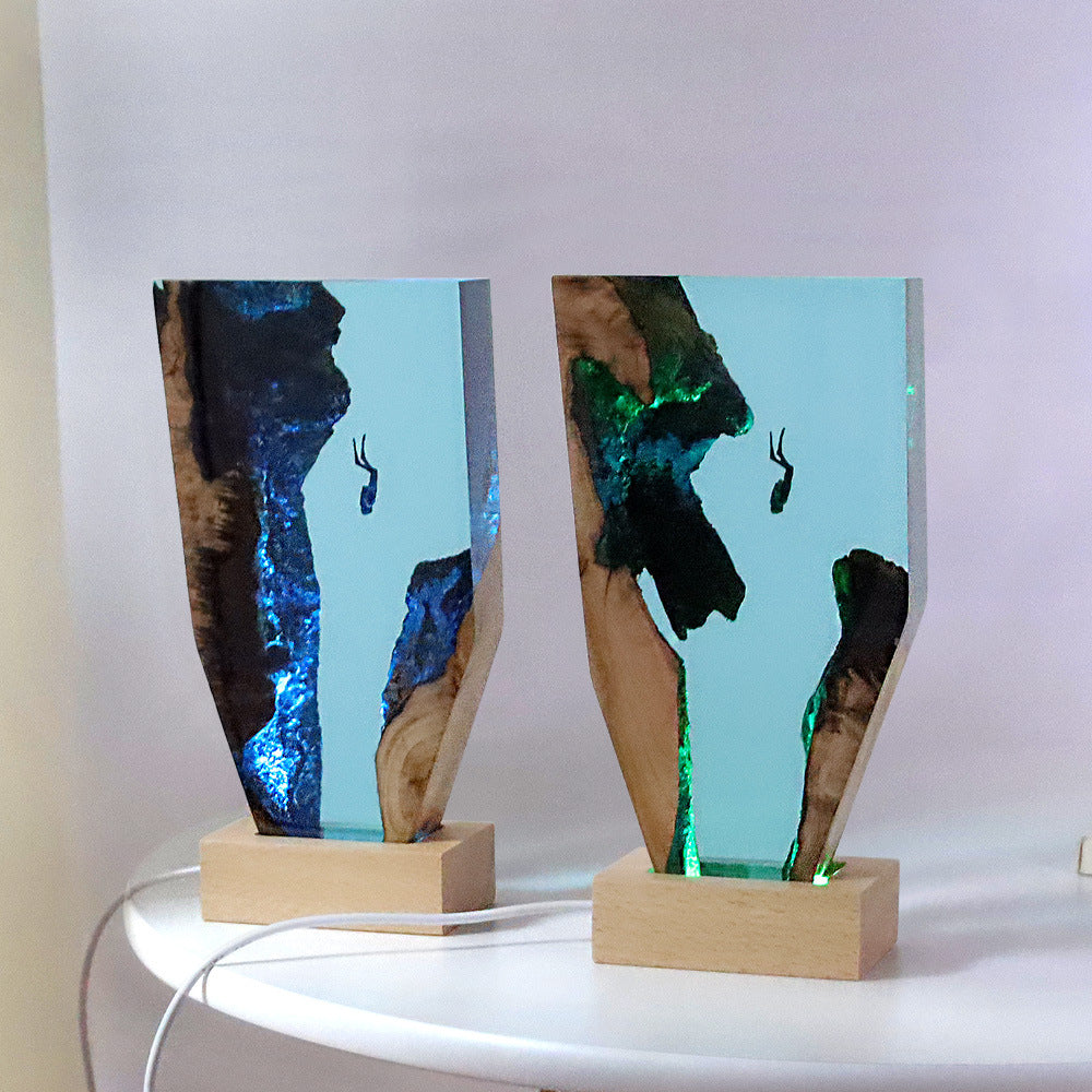 Home Soft Light Creative Ocean Art Resin Night Light