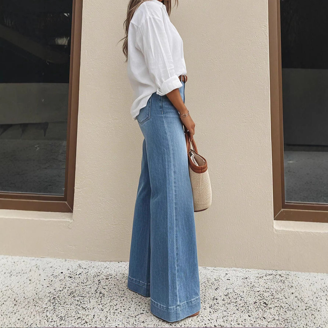Relaxed Fit Vintage Wash Jeans
