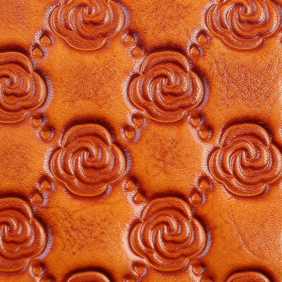 Handcrafted Rose Genuine Leather Fashion Wallet