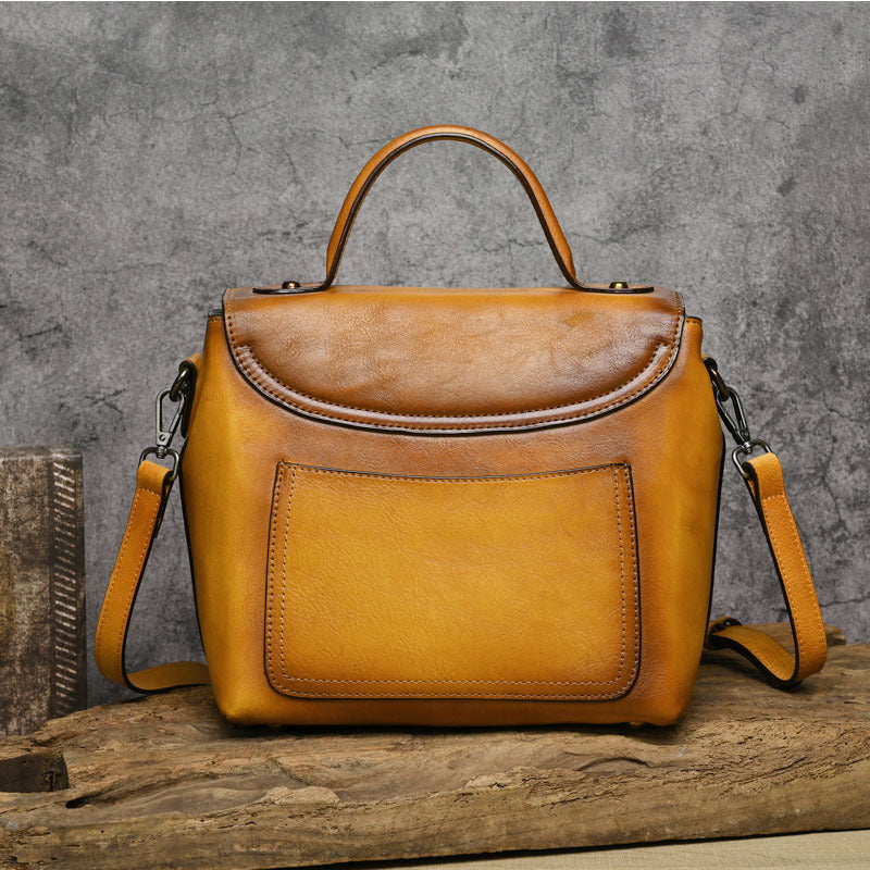 Verspielte Kaninchen -geprägte Leder -Crossbody -Tasche