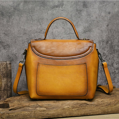 Verspielte Kaninchen -geprägte Leder -Crossbody -Tasche