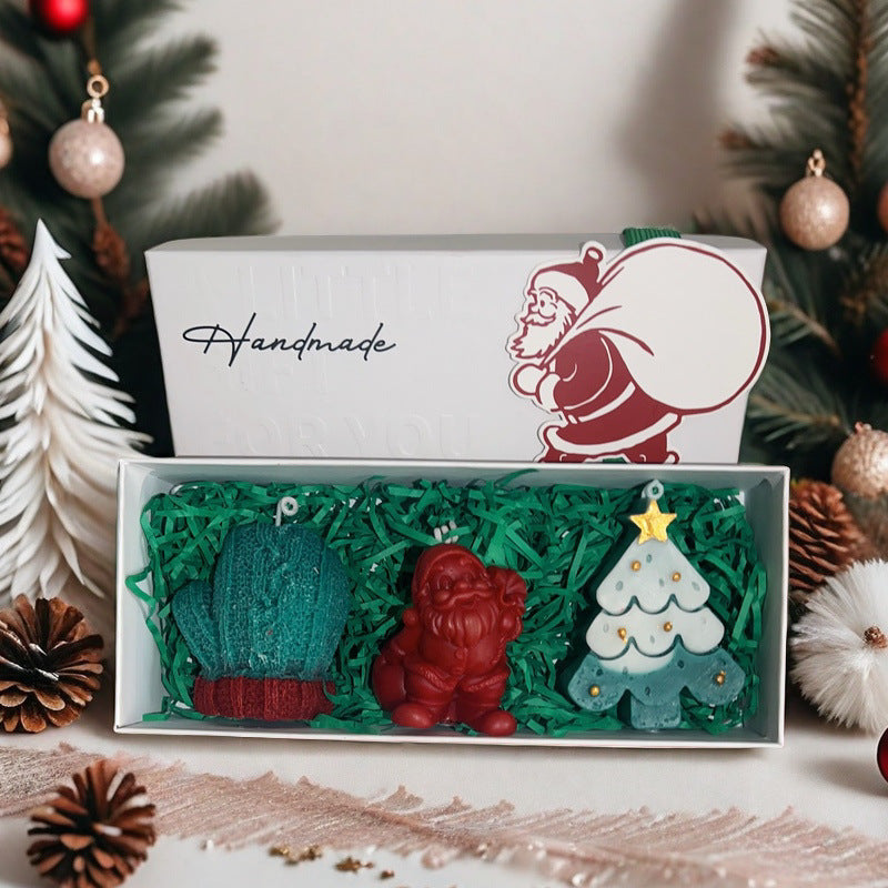 Coffret cadeau de bougies parfumés de Noël