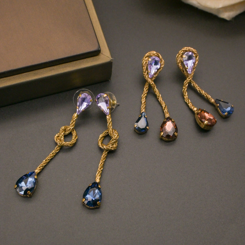 Vintage Minimalist Teardrop Earrings