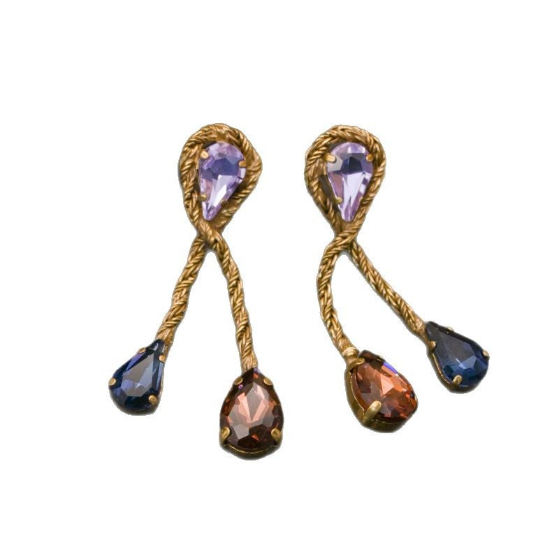 Vintage Minimalist Teardrop Earrings