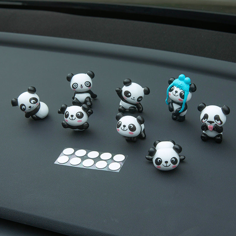 Ornement de voiture de panda mignonne créative