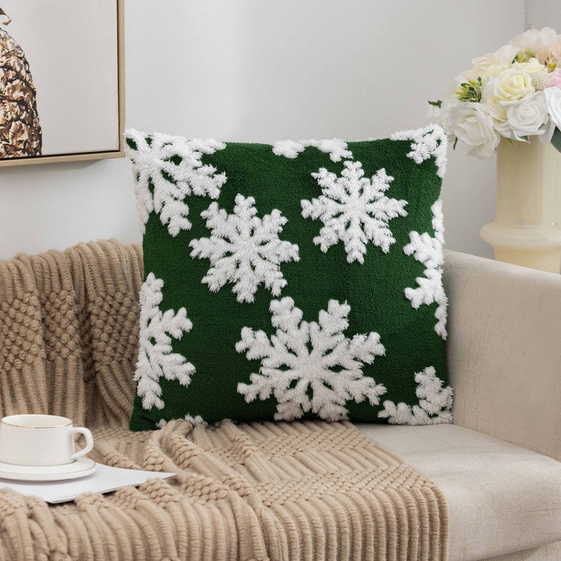 Weihnachts -Schneeflocke Rentier Holiday Pillow