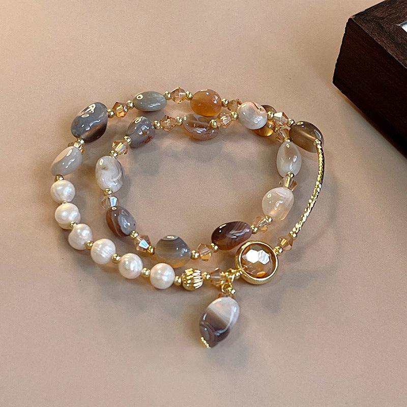 Elegant Crystal and Gemstone Bracelet