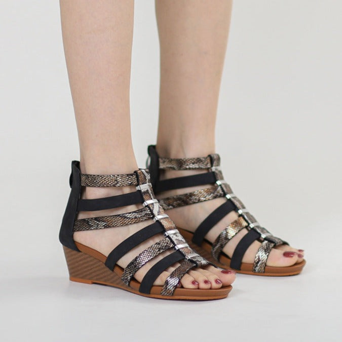 Sommer Römisch-viel-vielseitige Peep-Toe-Sandalen