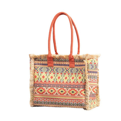 Bohemian Vintage Large Capacity Canvas Shoulder Bag