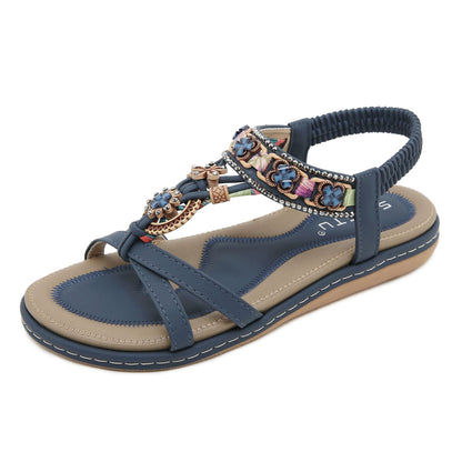 Floral Comfortable Casual Beach Flat Sandals