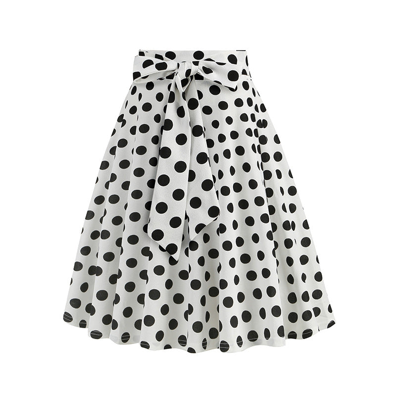 Vintage Printed Elegant Midi Skirt