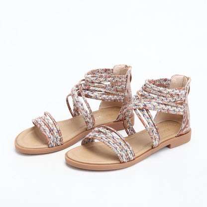 Roman Crisscross Bohemian Beach Sandals