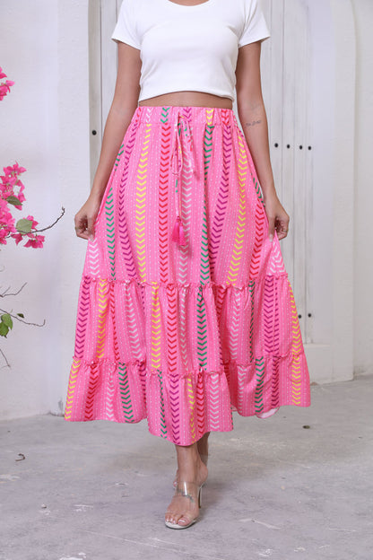 Summer Boho Maxi Skirt