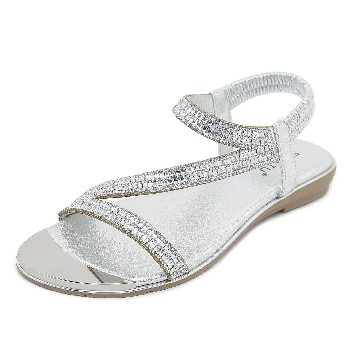 Chic Comfort Flat Sandals with Open Toes and Elastic Bands