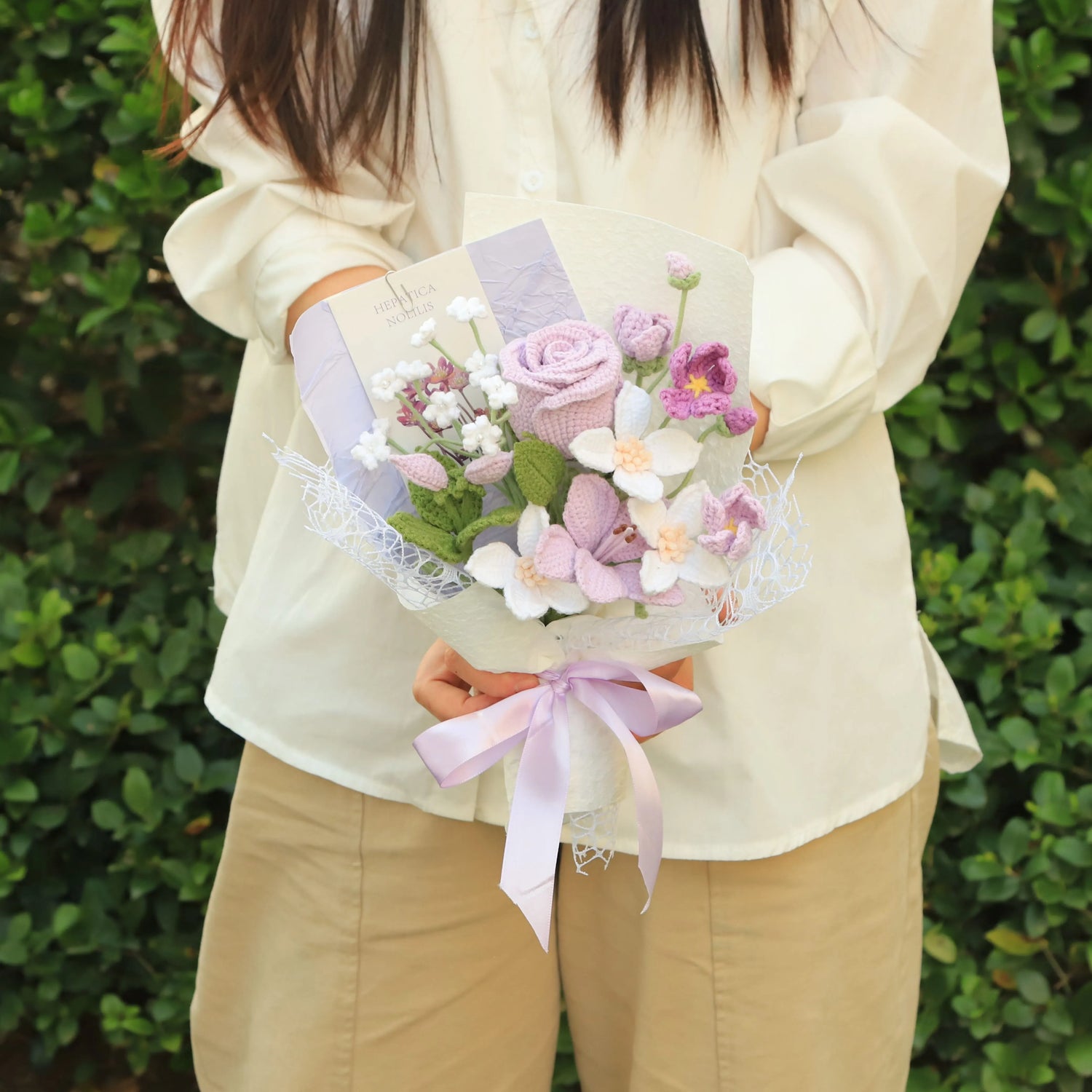 Handmade Rose Mixed Flower Bouquet