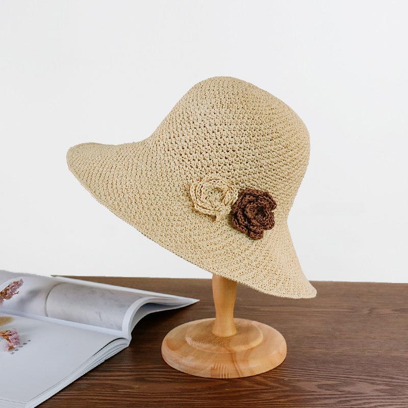 Beach Sun Hat - Sun Protection Versatile Straw Hat