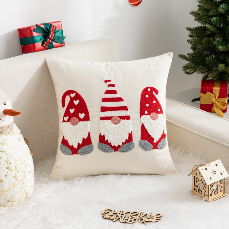 Christmas Cartoon Print Holiday Pillow(Pillow inserts included)