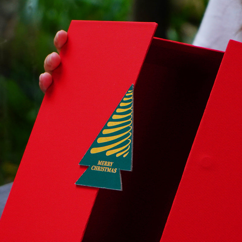 Red Christmas Gift Box (Empty Box)
