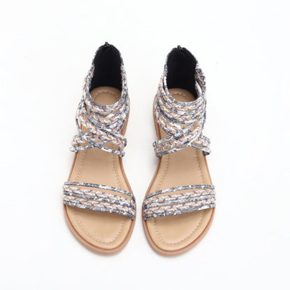 Sandalias de playa bohemia de Roman Crisscross