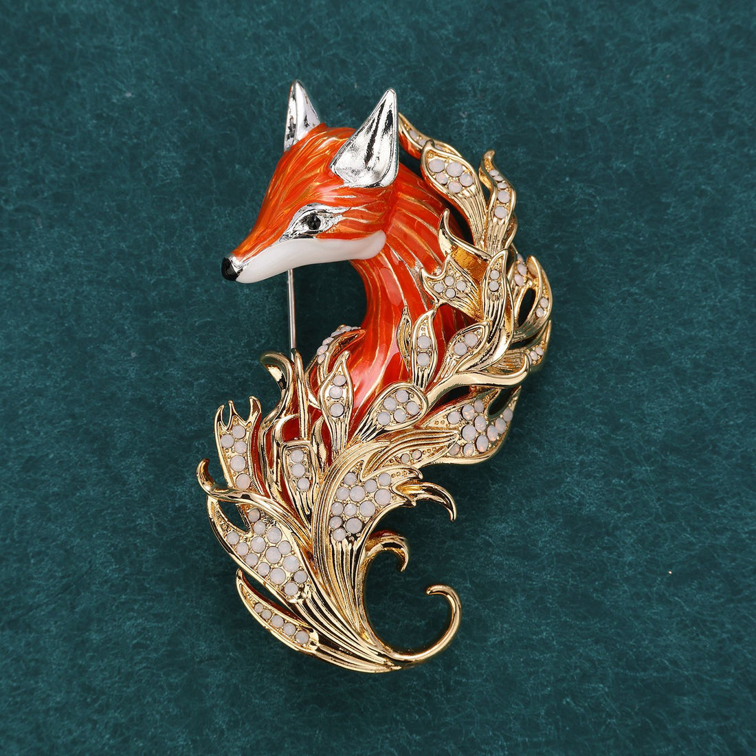 Fashionable Fox Brooch