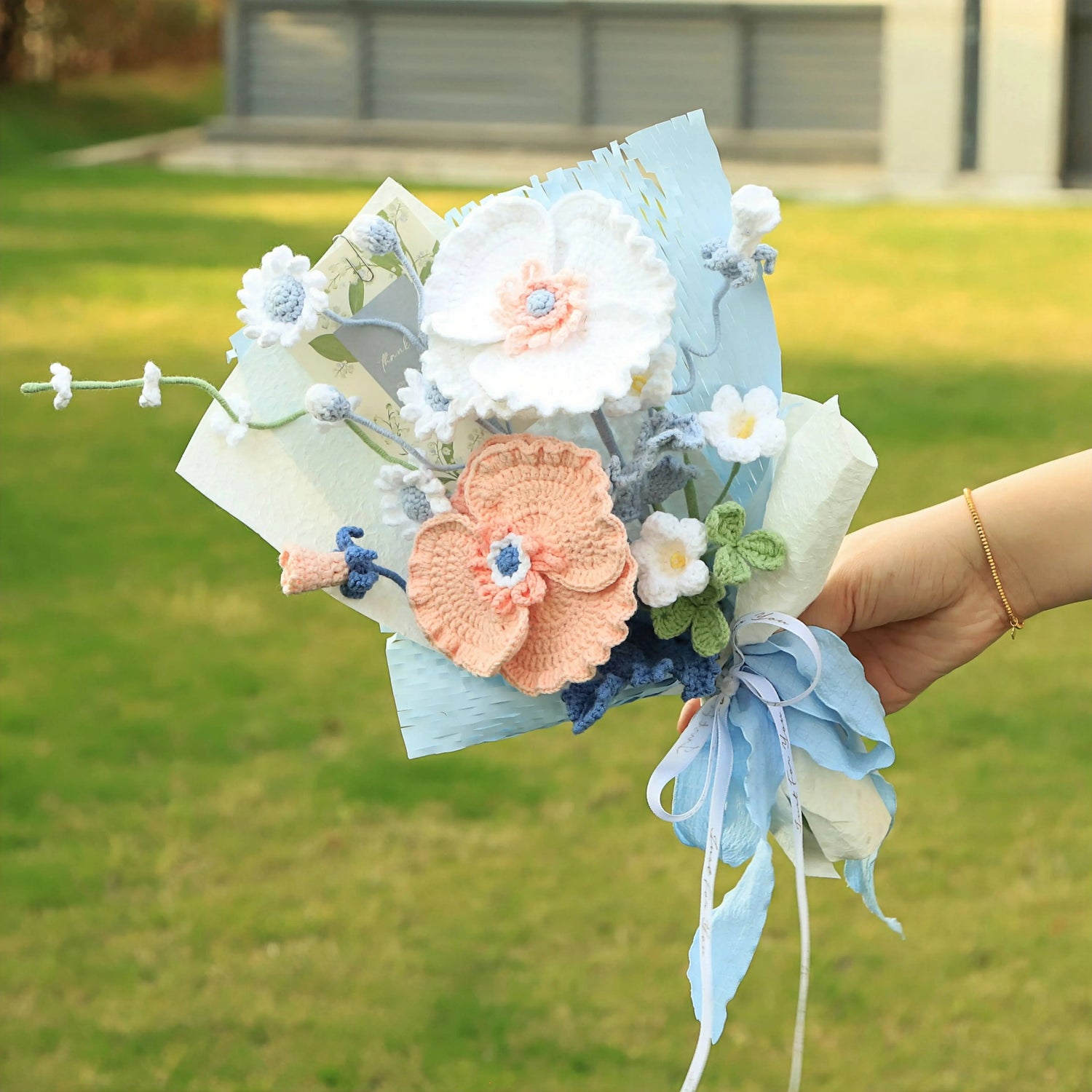Handmade Poppyr Knitted Bouquet