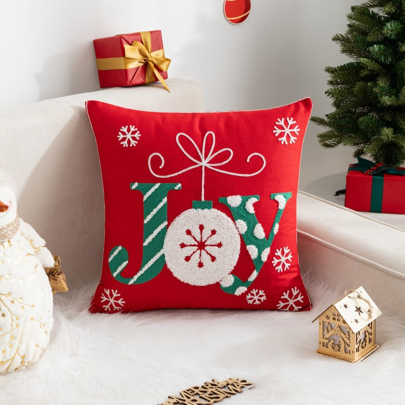 Christmas Cartoon Print Holiday Pillow(Pillow inserts included)