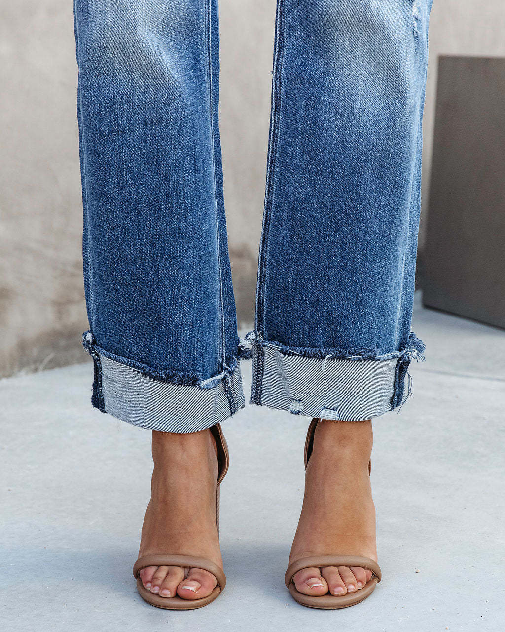 Casual Washed Women's Straight-Leg Denim Pants