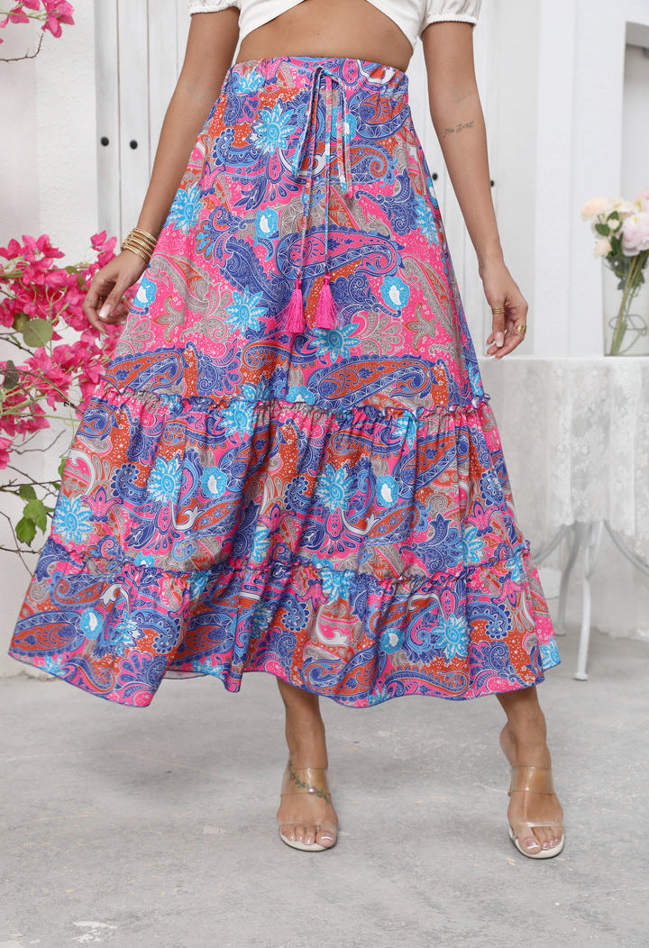 Summer Boho Maxi Skirt