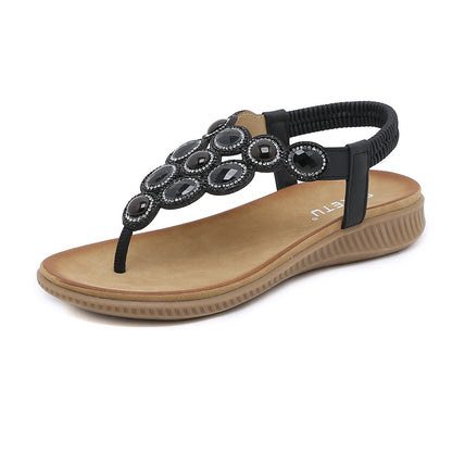 Sandalias de vacaciones de Bohemian Roe Toe Beach Vacation Sandals