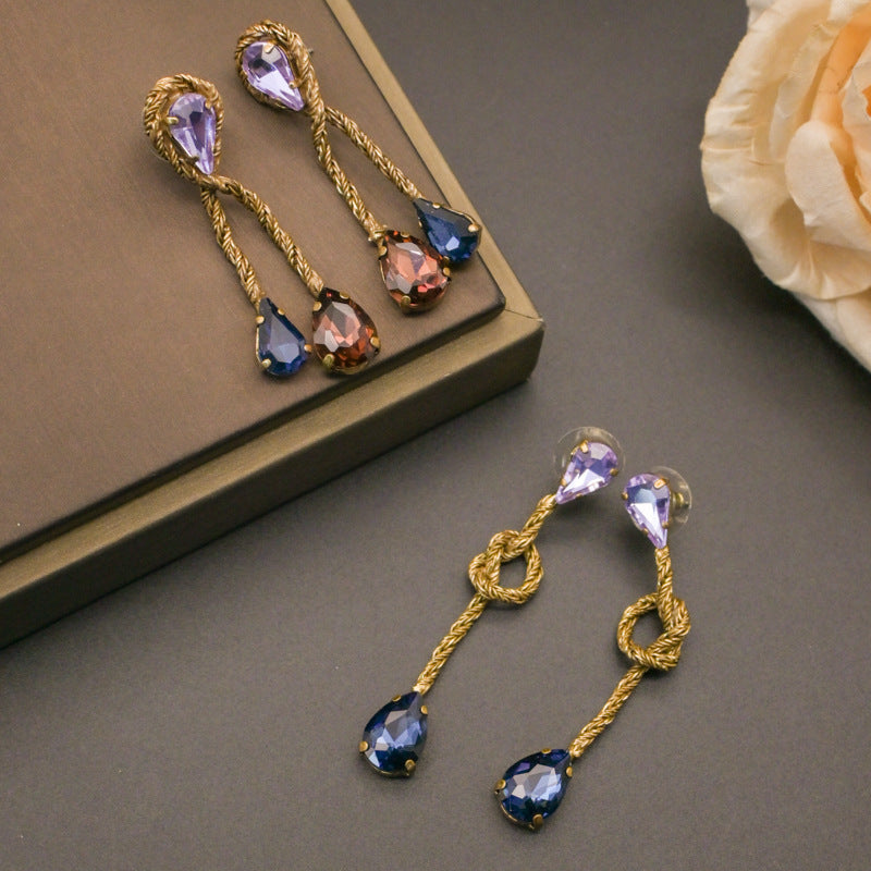 Vintage Minimalist Teardrop Earrings