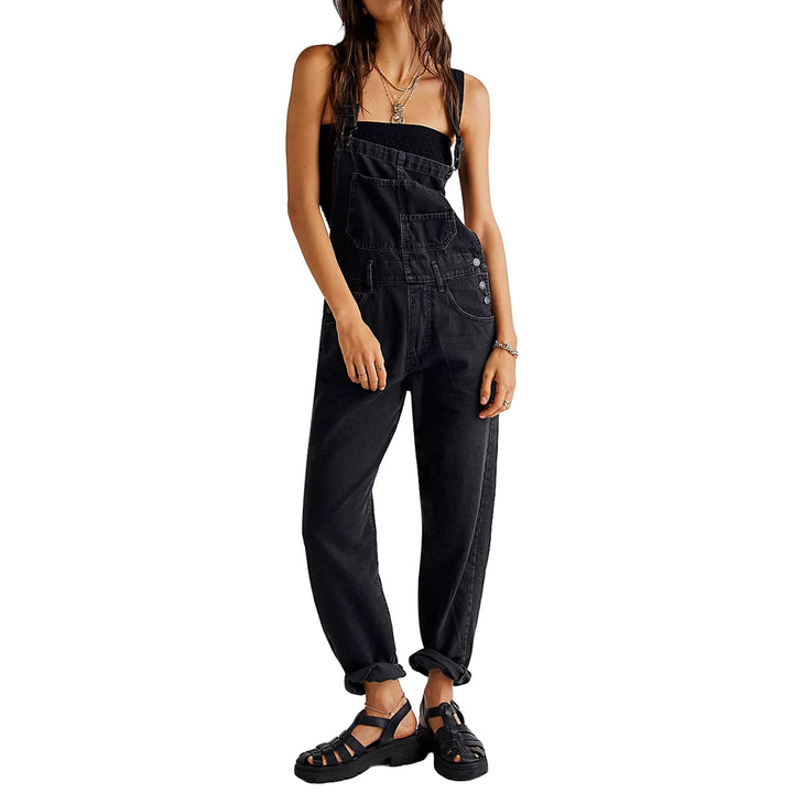 Lässige Denim-Overalls mit entspannter Passform