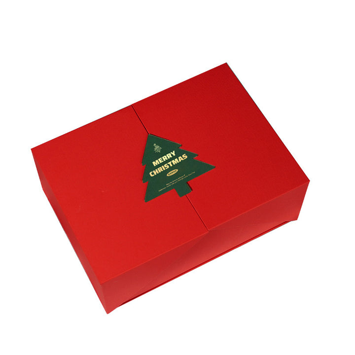 Coffret Cadeau de Noël Rouge (Boîte Vide)