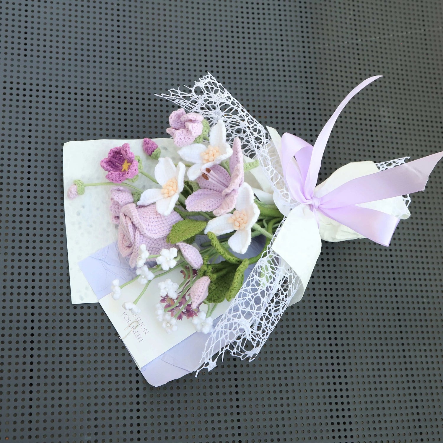 Handmade Rose Mixed Flower Bouquet
