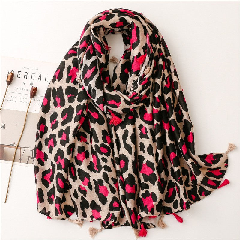 Classic Fashion Leopard Print Long Scarf