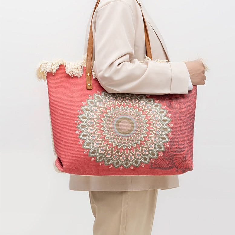 Bohemian Vintage Large Capacity Canvas Shoulder Bag