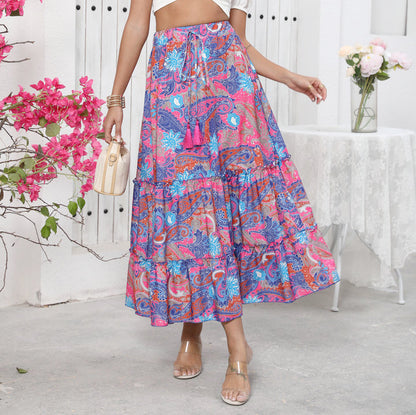 Summer Boho Maxi Skirt