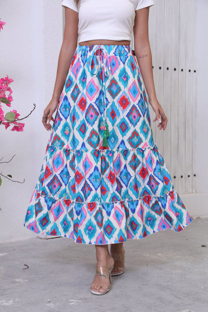 Summer Boho Maxi Skirt