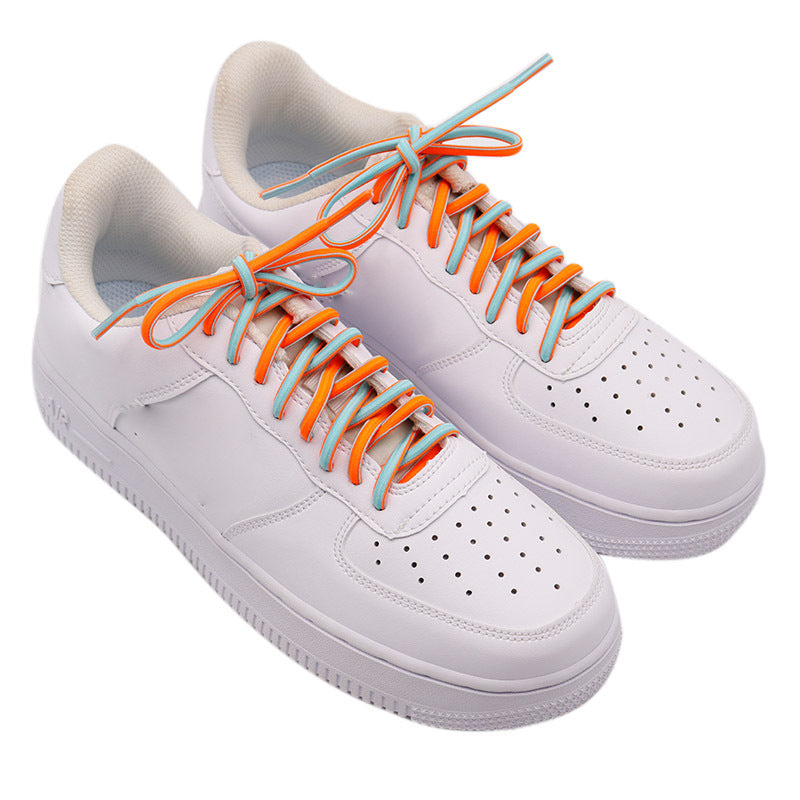 Shoelamenti elastici a doppio colore creativo