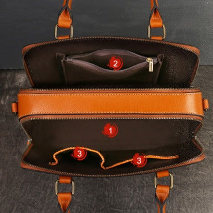 New High-end Ladies' Genuine Leather Artistic Crossbody Bag
