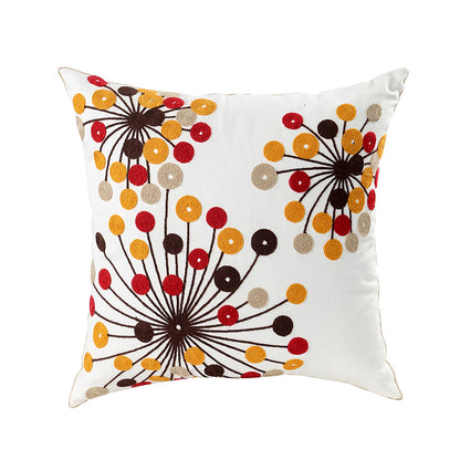 Embroidered Flower Modern Minimalist Sofa Pillow(Pillow inserts included)