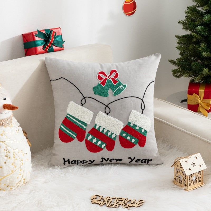 Christmas Cartoon Print Holiday Pillow(Pillow inserts included)