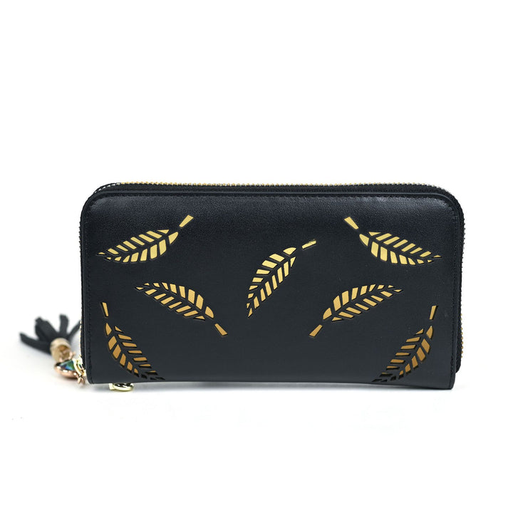 portefeuille de feuilles fait main vintage