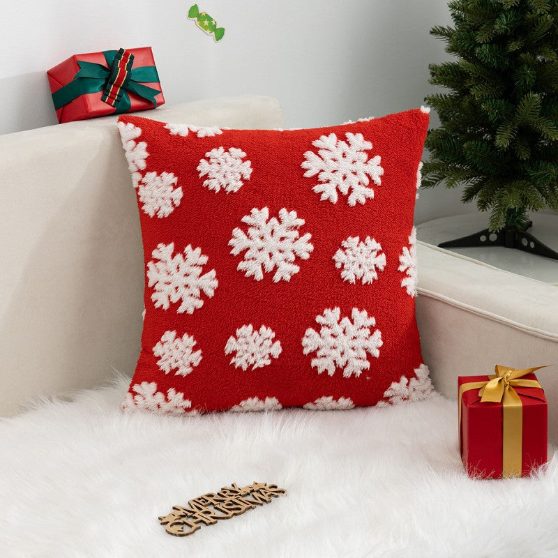 Weihnachts -Schneeflocke Rentier Holiday Pillow